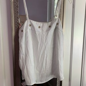 White spaghetti strap top